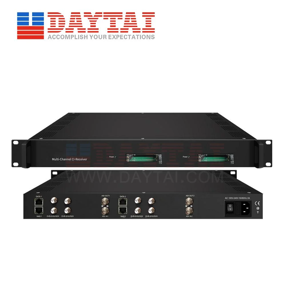 جهاز استقبال DVB ISDB IRD CI-Receiver متعدد القنوات بـ 8 اتجاهات مع رأس جهاز التلفزيون الرقمي من المصنع