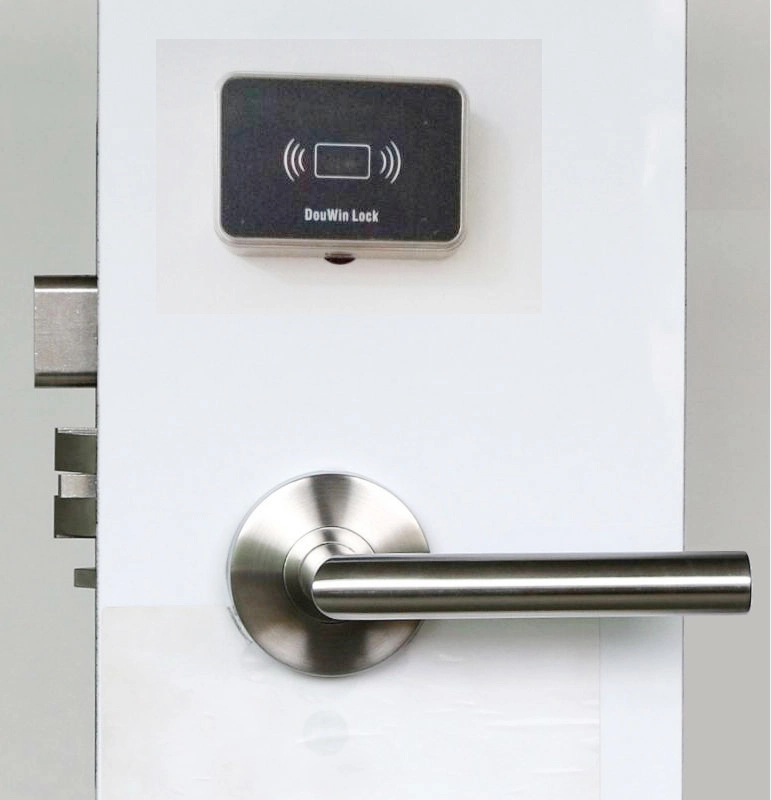 Design Security Door Handle Key Card Lock System