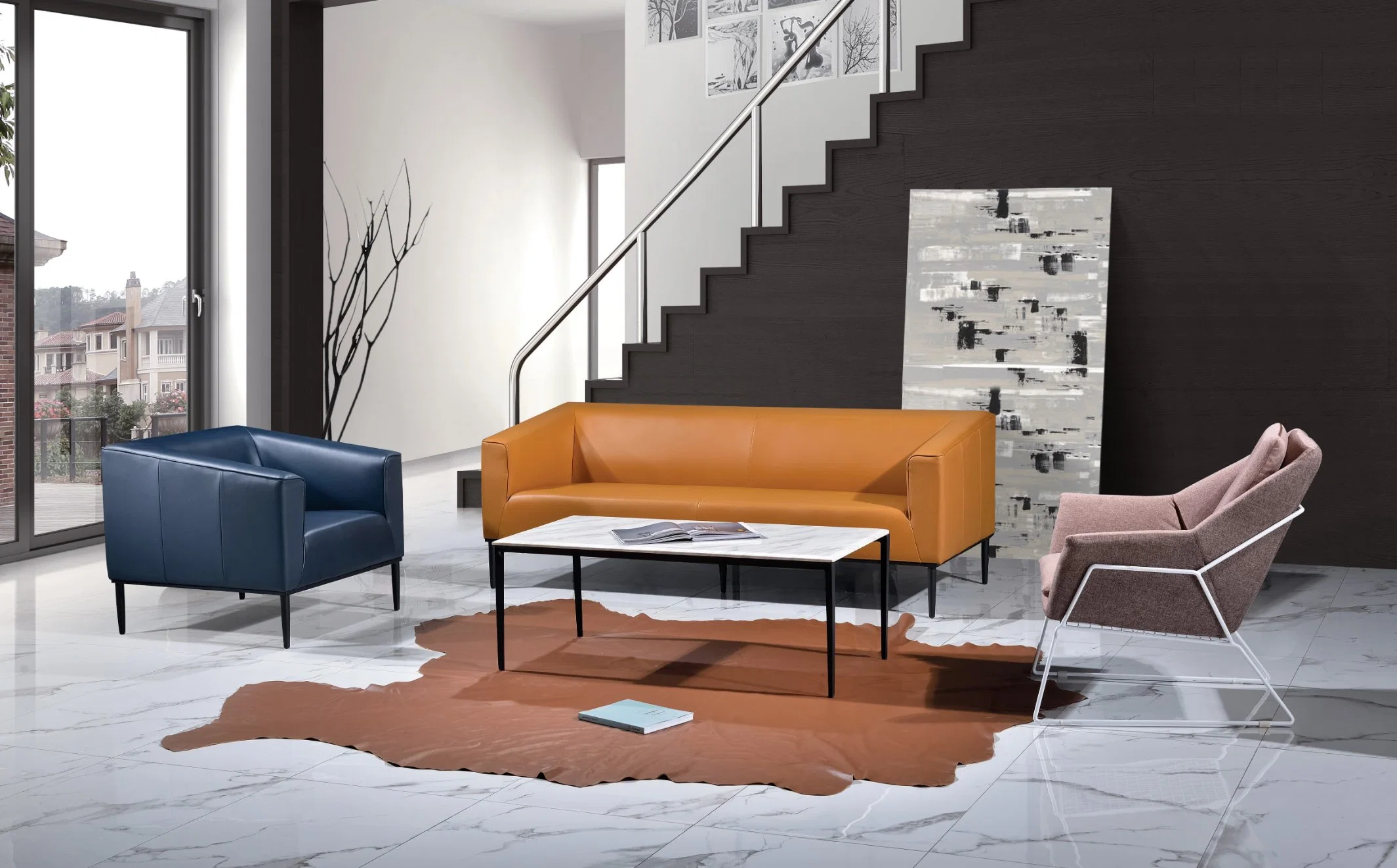 Zode America Style Beliebt Die Besten Verkäufe Wohnzimmer Möbel Tisch für drei Sofa-Set