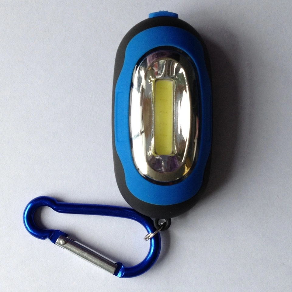 Keychain Flashlight with Hook Magnetic LED COB Work Light