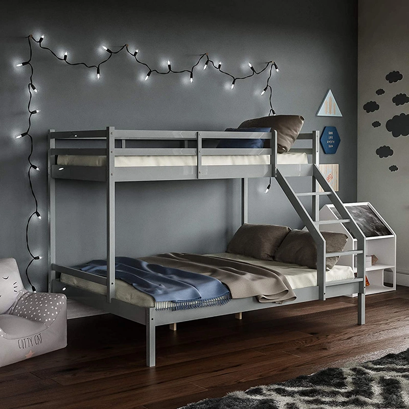 Los niños cama dormitorio Muebles de dormitorio moderno de madera maciza literas para niños