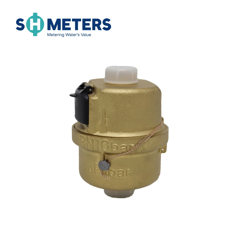 ISO4064 DN15-DN20 Brass Cobre Volumorico pistón rotativo R160 Medidor de agua