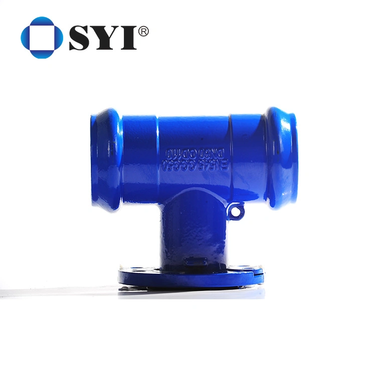 En545 Ductile Iron Pipe Fitting Double Socket 90 Degree Elbow for PVC Pipe