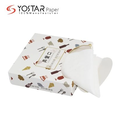 Caja de papel de cartón blanco con estampado de lujo
