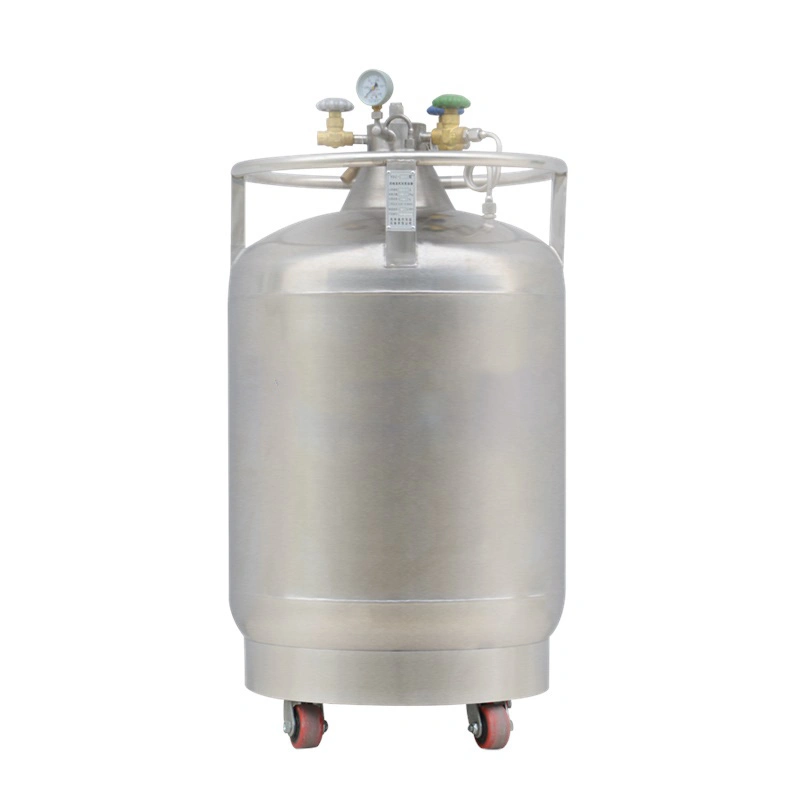 Stainless Steel 240~500L Cryogen Liquid Nitrogen Self Pressure Tank Chemical Storage Containers