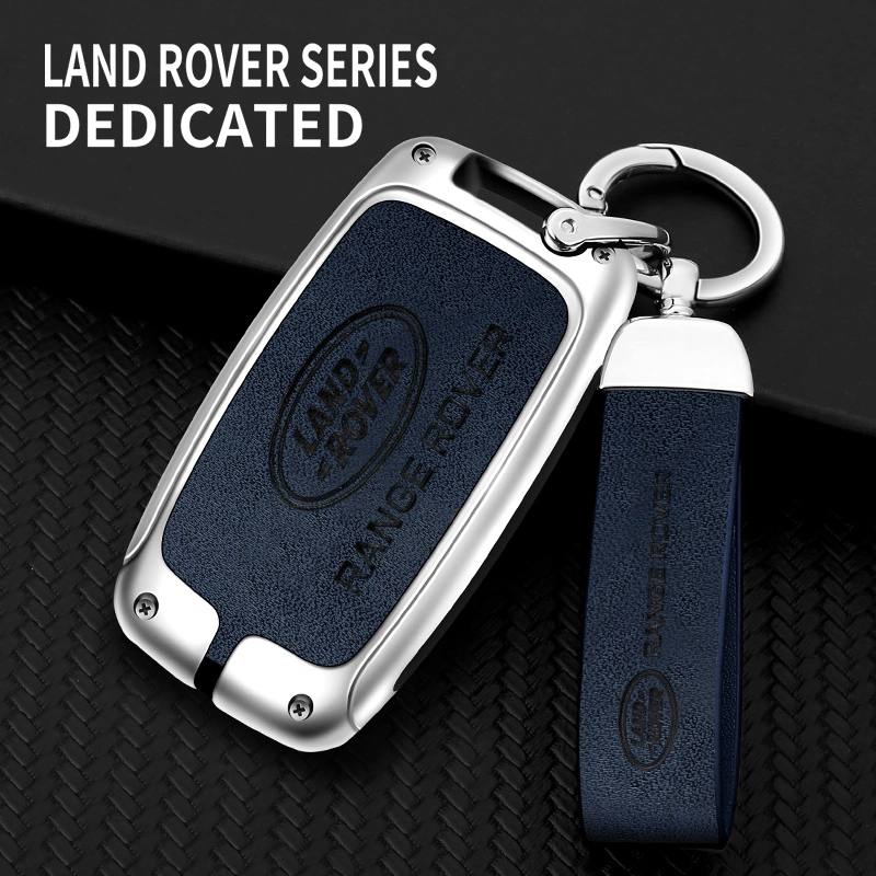 Fashion Zinc Alloy Leather TPU Protection Car Key Case for Land Rover