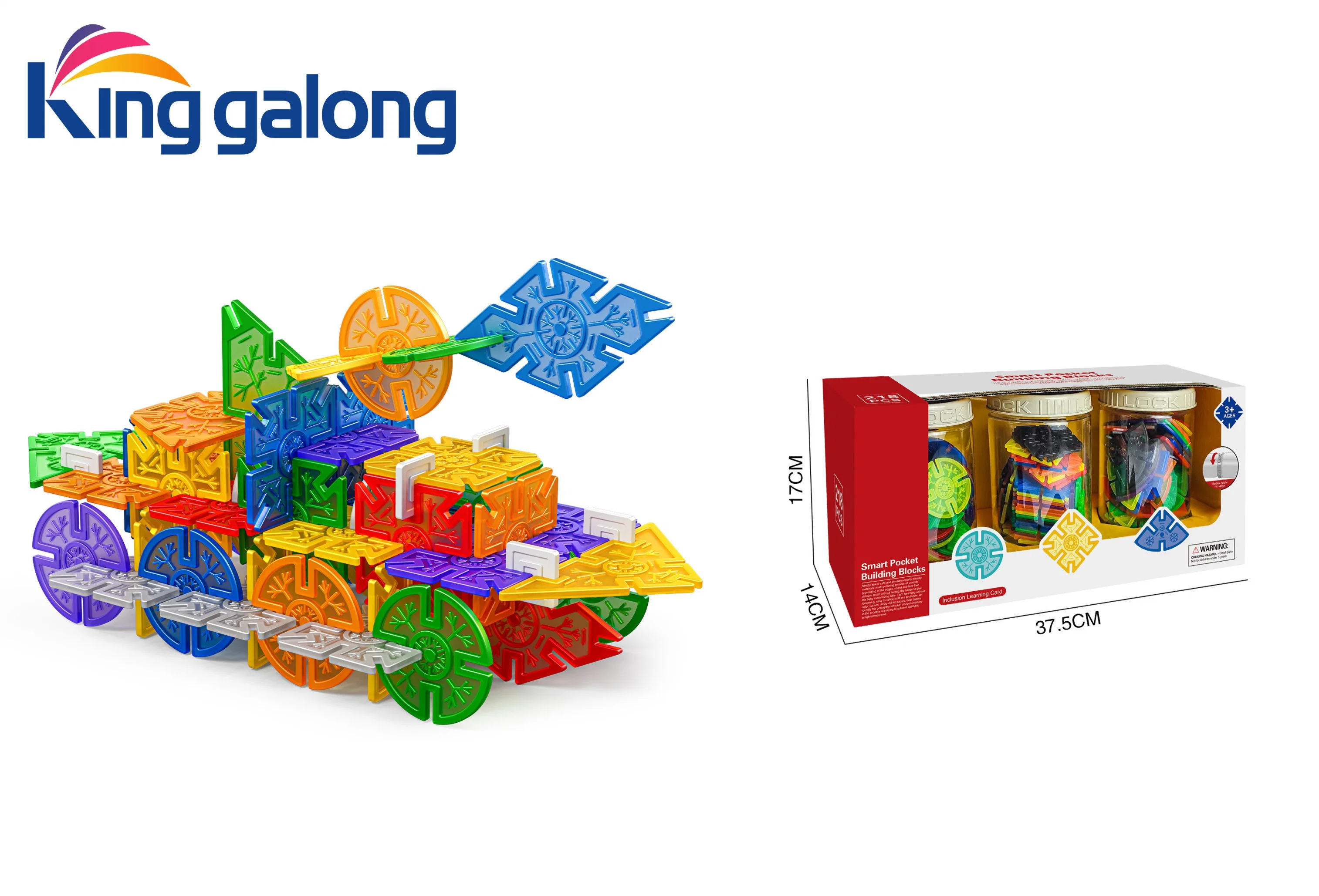 218 PCS Building Blocks Baby rectangular Snowflake Brick Toys Training Juguetes educativos para niños