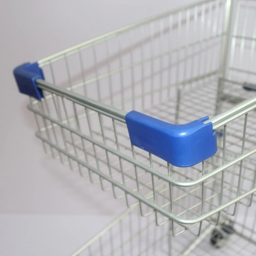 Double Baskets Design Supermarket Shopping Carts