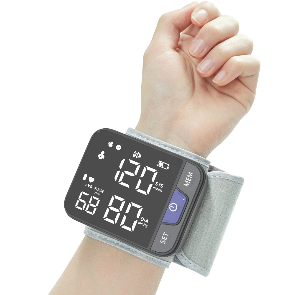 Automatische Handgelenk-Herzfrequenz-Blutdruckmessgerät Tonometer-Messgerät Digital Smart Watch Blutdruckmessgerät