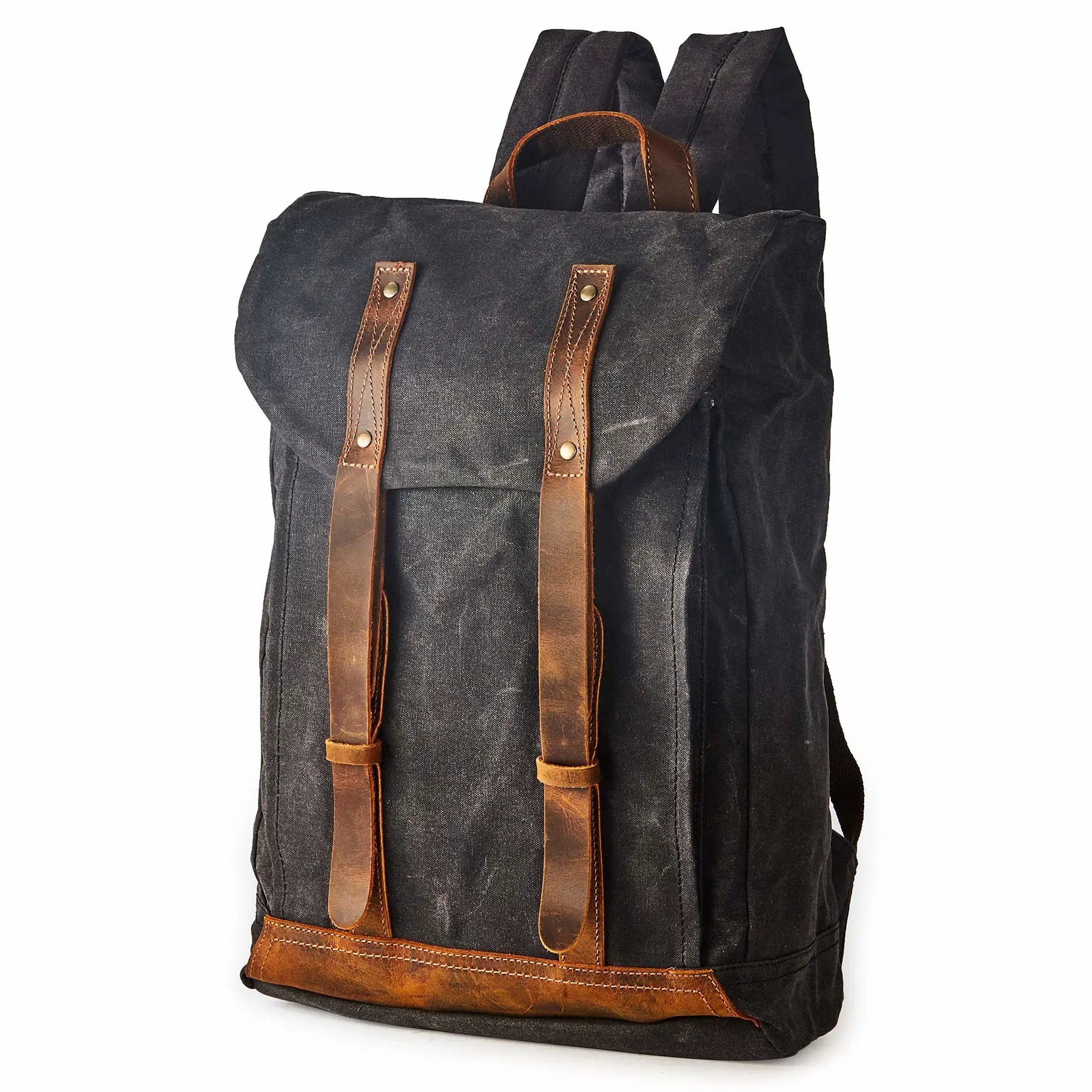 Fabricant de sac de toile durable étudiant Retro sac à dos Sac à dos en toile pour les hommes