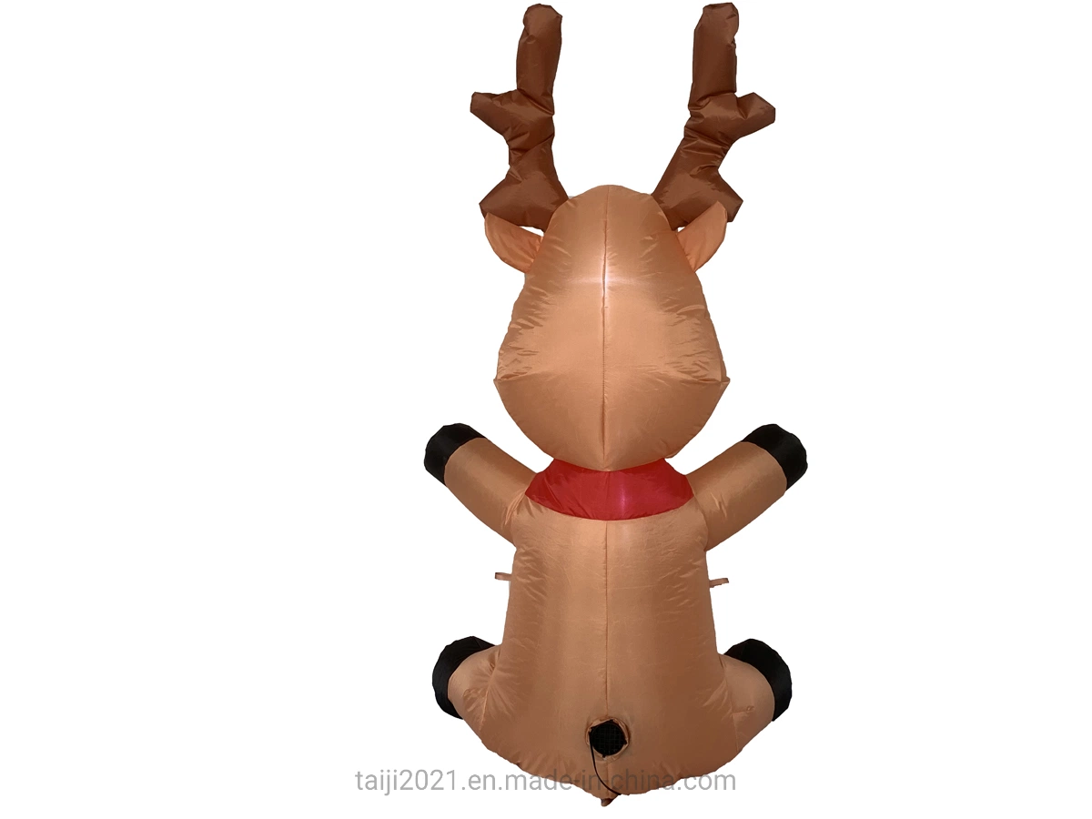 4FT Christmas Reindeer Opening Hand, Inflatable Indoor Outdoor Party Decoration