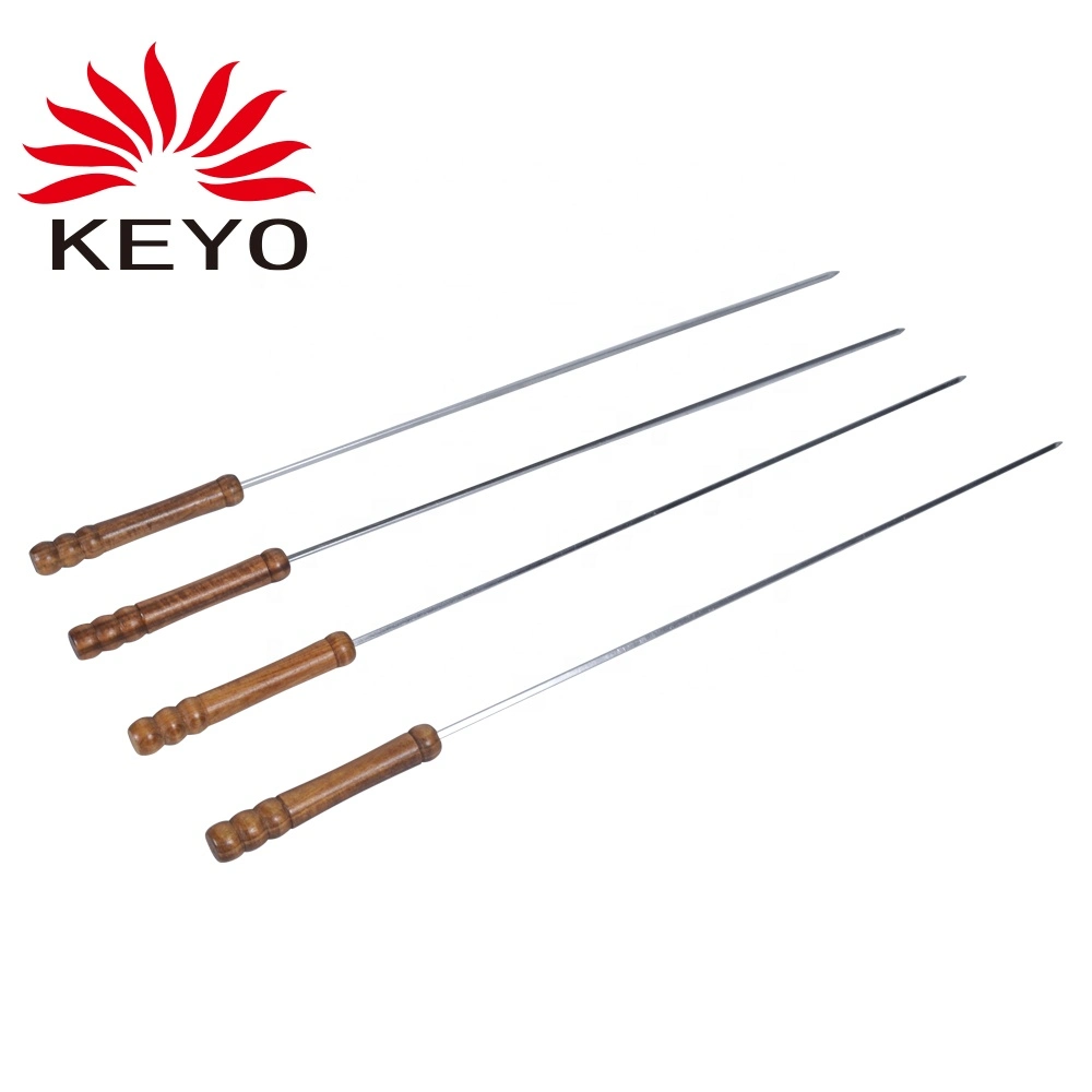 Heat Resistant Set of 4 BBQ Grill Skewers