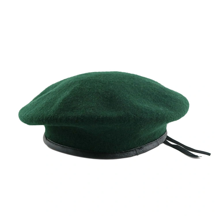 Customized Military High quality/High cost performance  100% Wool Army Police Beret Caps