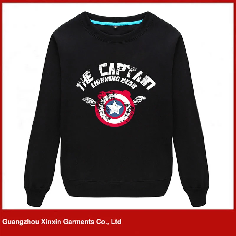 Black Fashion Men's Customized Hoodies Sweatshirts (T168)