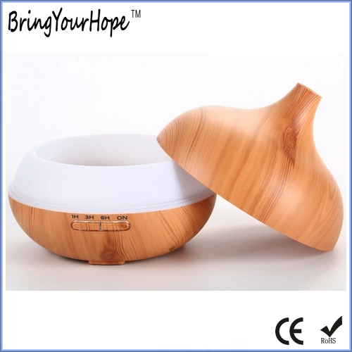 400ml Wooden LED Light Ultrasonic Essential Oil Aroma Diffuser