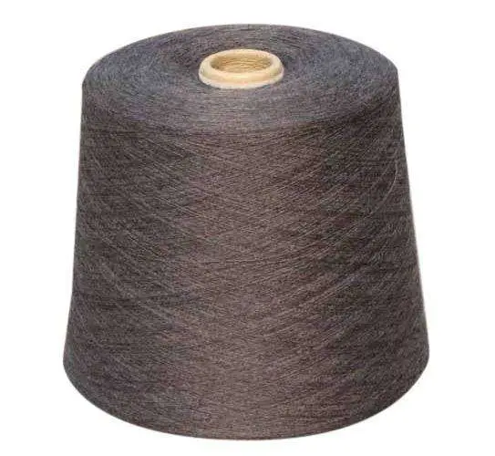 Recycle Polyester Yarn DTY Cotton-Like, 32s, Melange 3# Grey, Imitation Cotton Wholesale/Supplier High quality/High cost performance  Grs Certificate Tc for Weaving Knitting Warp