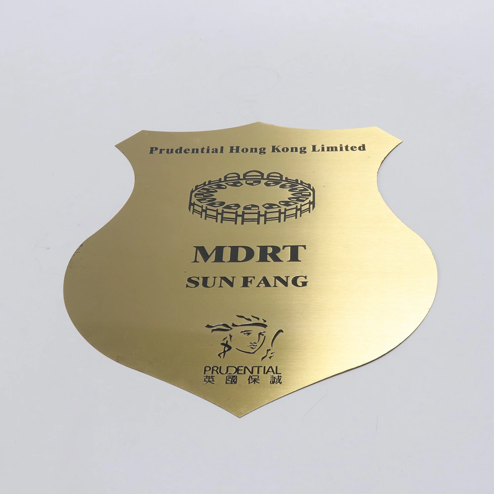 3D Protrude Embossed Chemical Etching Custom Nameplate Card