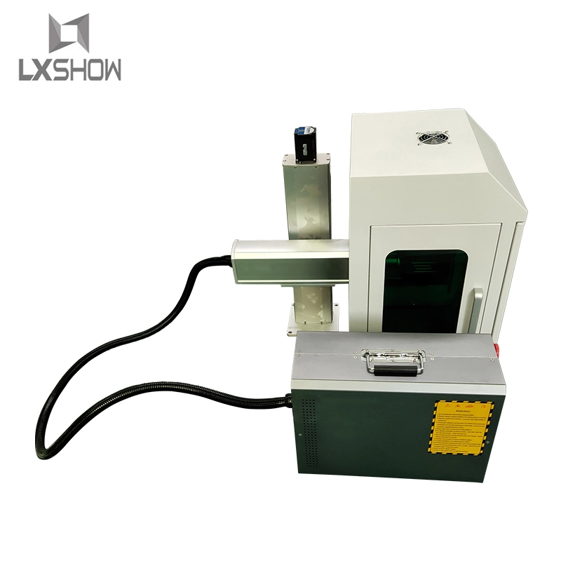 Desktop Mini Economical Cabinet Enclosed Dynamic Focusing Fiber Laser Marking Machine for Ring Ear Tag