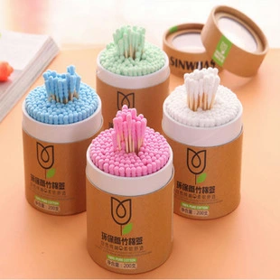 Disposable Bamboo Cotton Swab Bamboo Sticks Soft Cotton Buds Ear Swabs Cleaning Tool