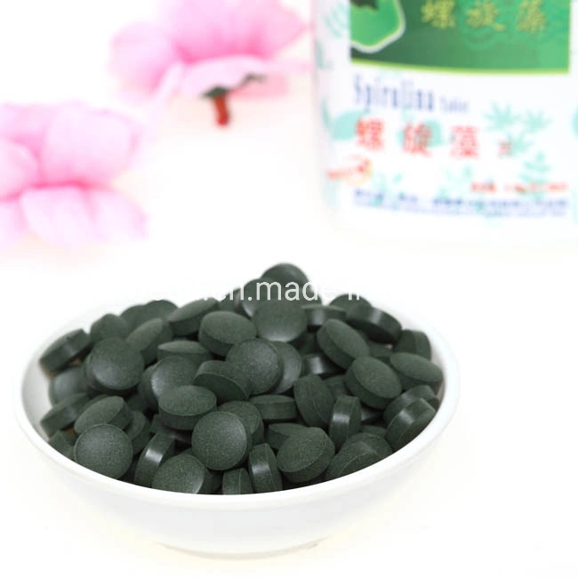 Factory Supply 100% Pure Organic Green Spirulina Tablet