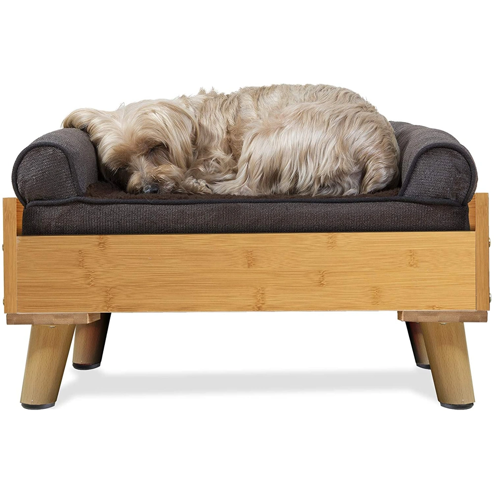 Chien de compagnie lit en bois Meubles de châssis pour le PET Lits et matelas bambou Petites Moyennes Grandes