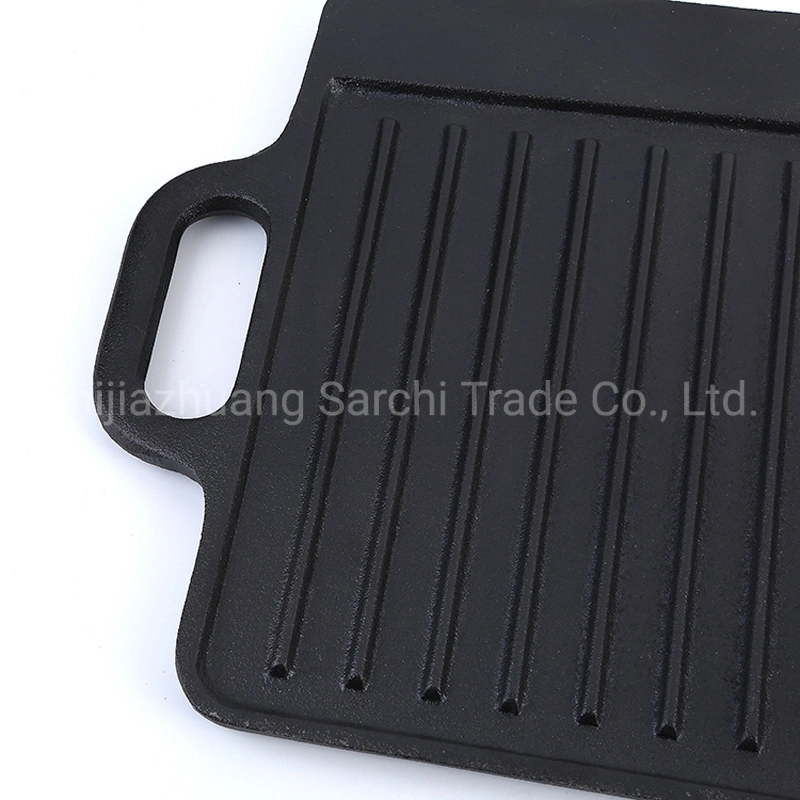 Grelhas de churrasco em ferro fundido Griddle Pan para Roast