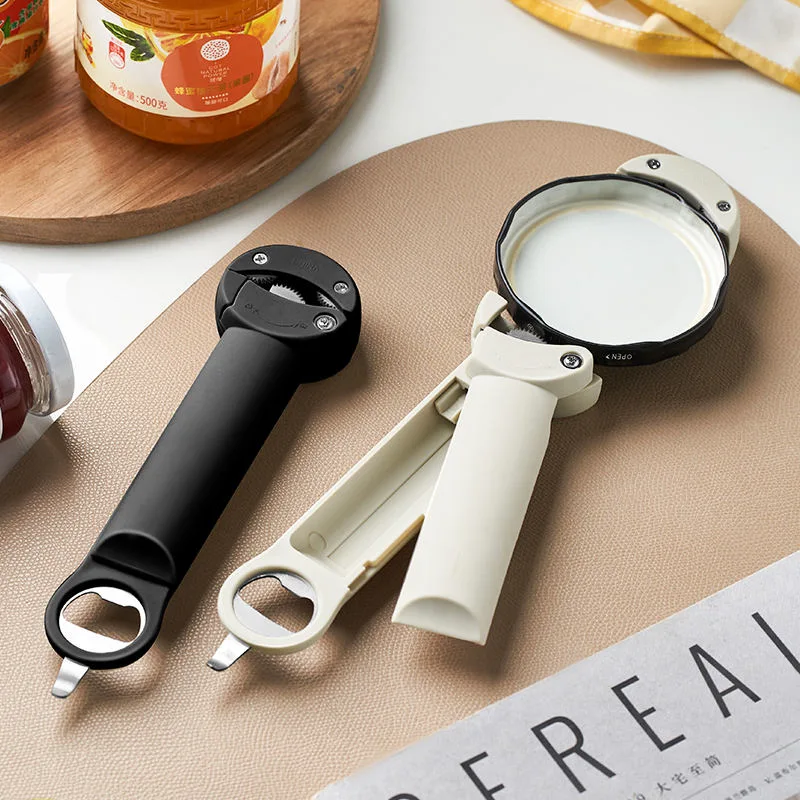 New Multifunctional Retractable Bottle Opener, Adjustable Multifunctional Stainless Steel Can Opener, Jar Opener Tool