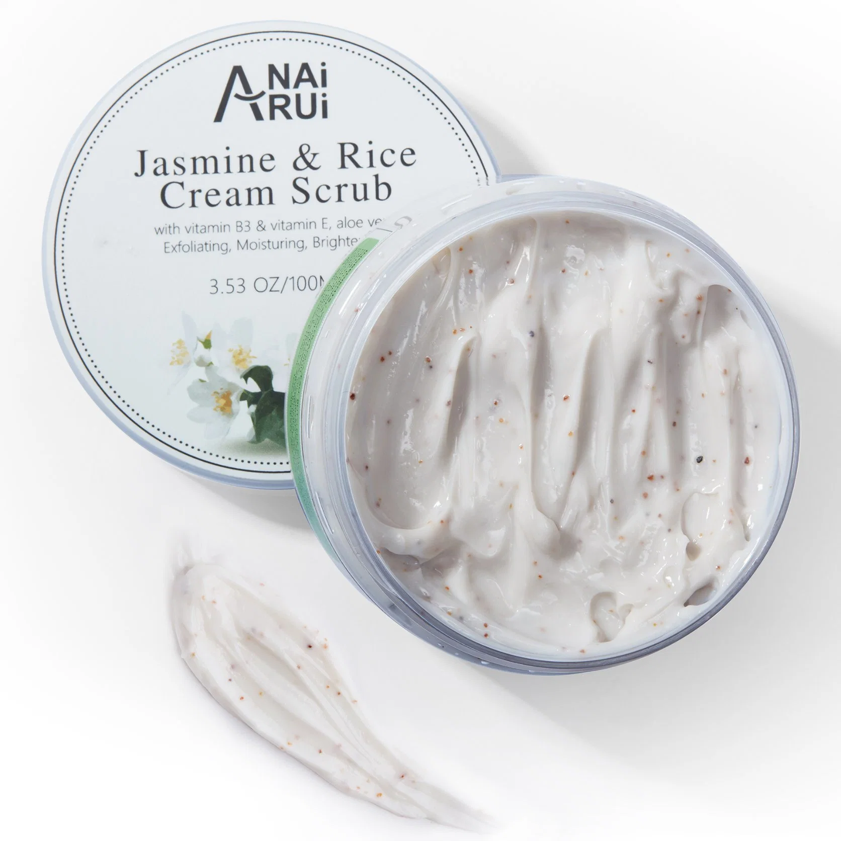Crème pour le corps de 2020 Café Scrub, Scrub Riz Jasmine Exfoliator le mieux pour le corps de STATION THERMALE naturelle et des produits de soins de la peau pour les femmes