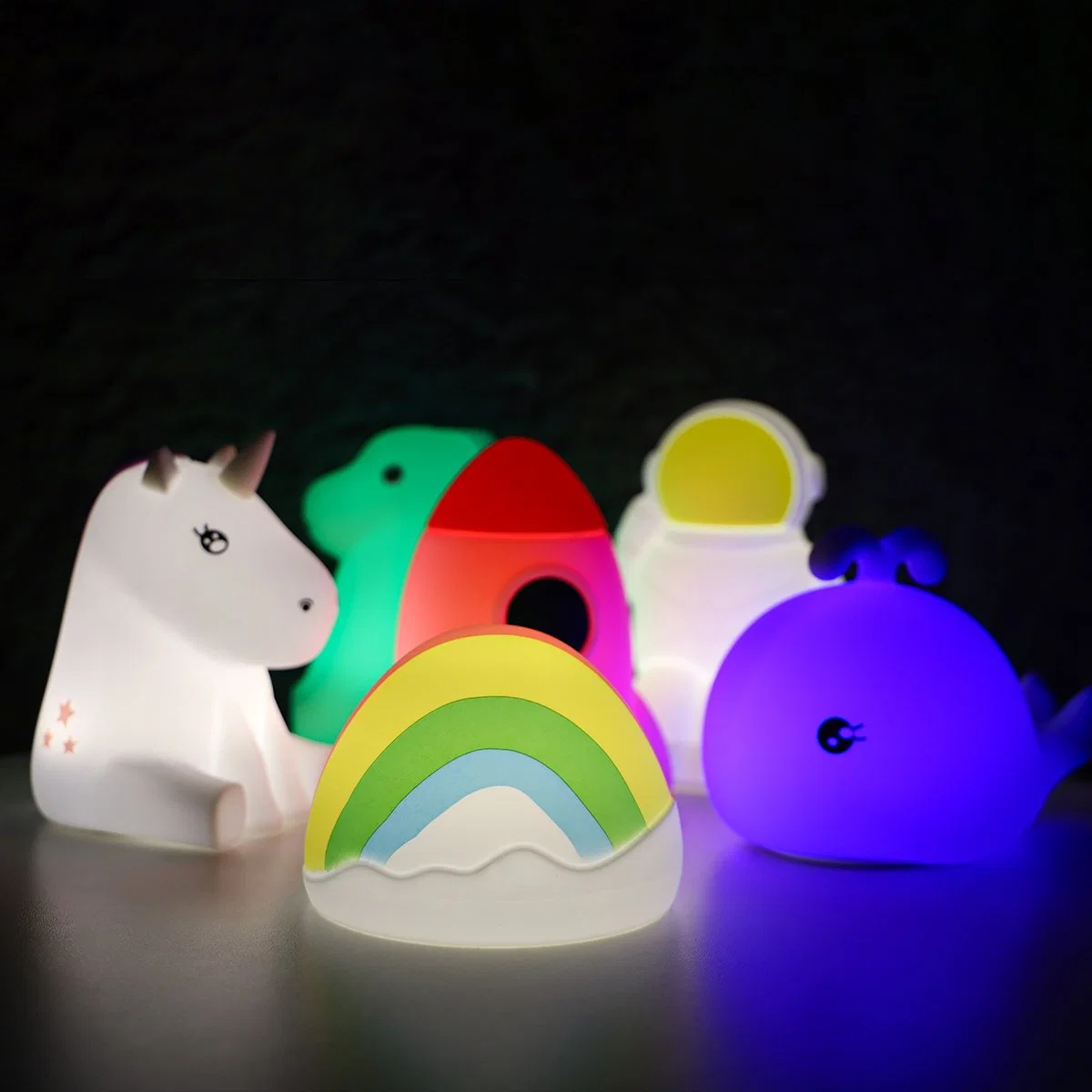 Colorful LED Night Light with Hand Touch Function Rainbow