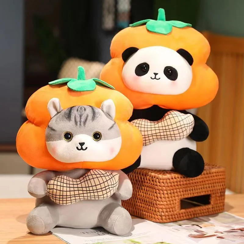 Good Persimmon Happens Doll Plush Toy Cute Animal Doll Soothing Pillow Gift