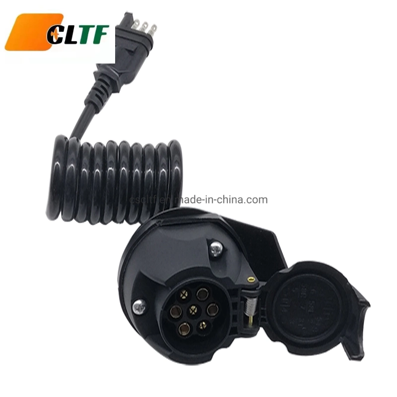 Custom ABS Trailer Spring Charging Cable Wire Harness 5 Pin 7 Pin 8 Pin Adapter Trailer Electrical spiral Cable