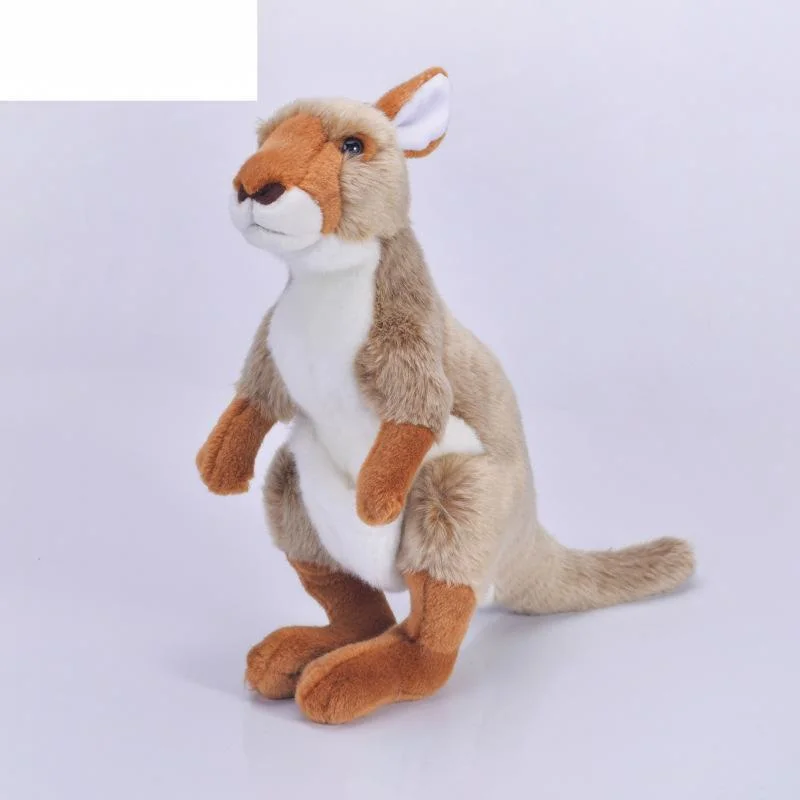 Soft Kangaroo Plush Toy Cute Stuffed Animals Kangaroo Doll Simulation Doll Children's Day Gift