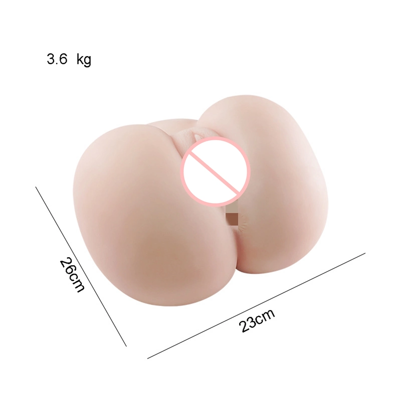 3,6kg TPE réaliste pas silicone Torso moitié corps sexe Doll Pour les hommes