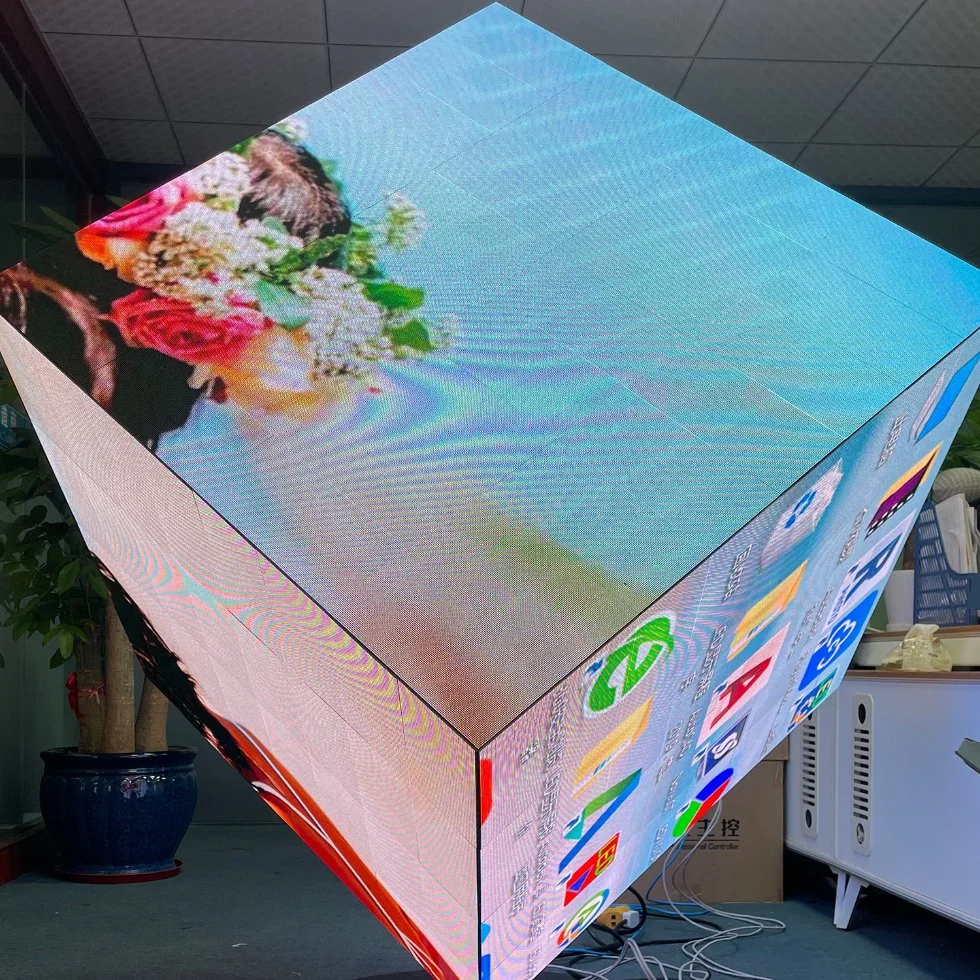 Indoor Outdoor Full Color Multi-Side Cube LED Display Screen