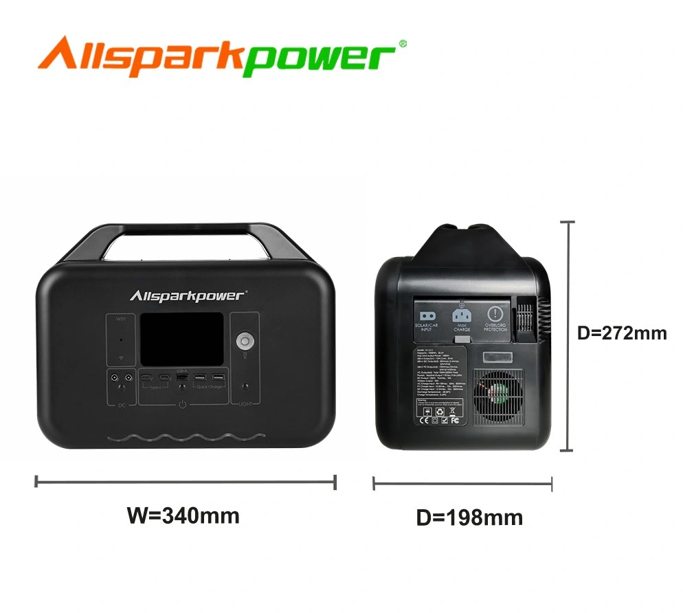 Allsparkpower 1000W Portable Power Station with QC Fast Charging Power Bank