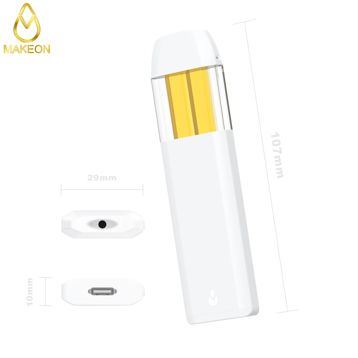 Wholesale/Supplier 2*1.0ml Double Flavor Thick Oil Empty Disposable/Chargeable Vape Pen OEM/ODM Available