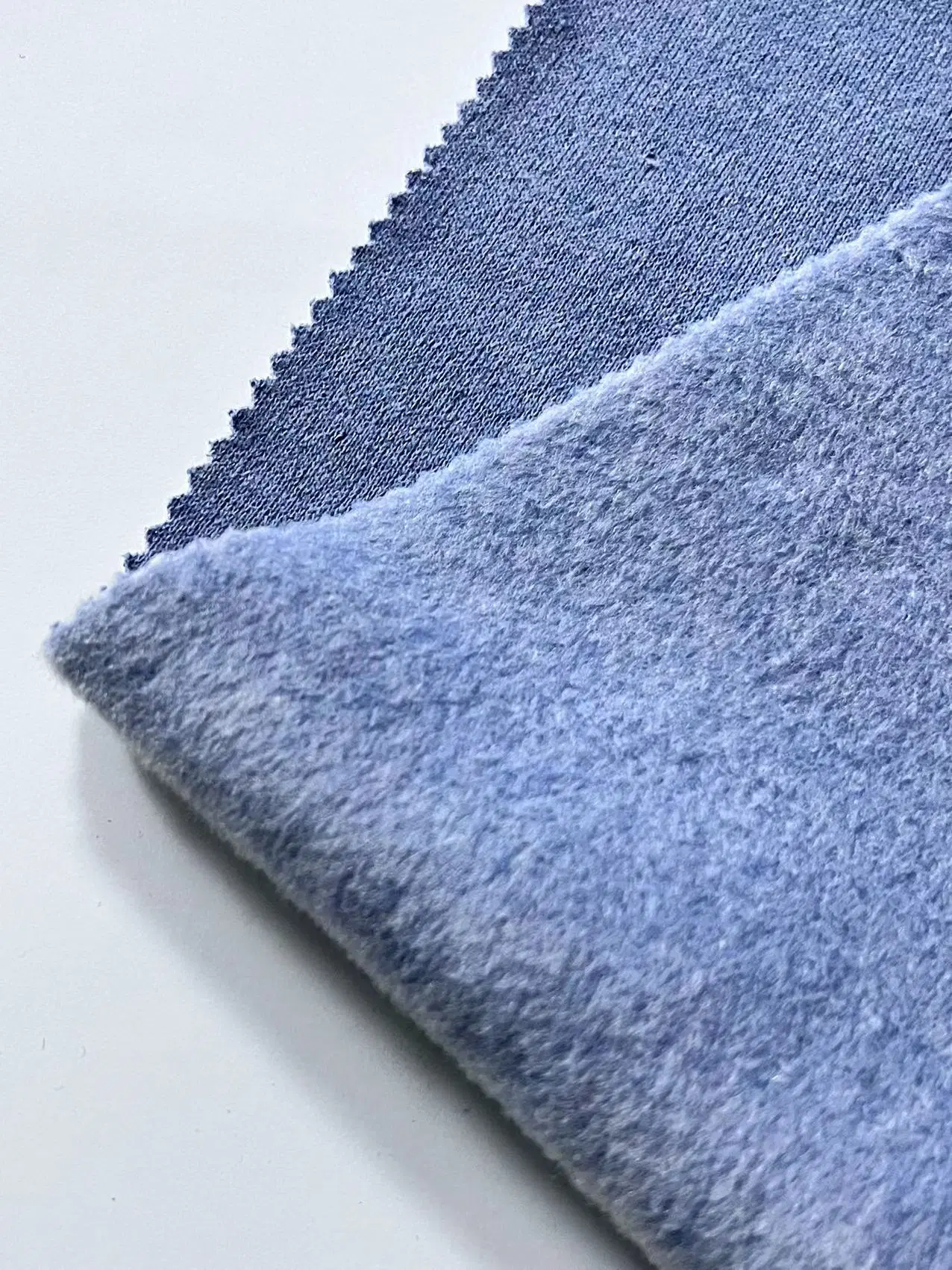 Chaleur élastique 65% laine 35% polyester Tissu moutons Bleuet enduire