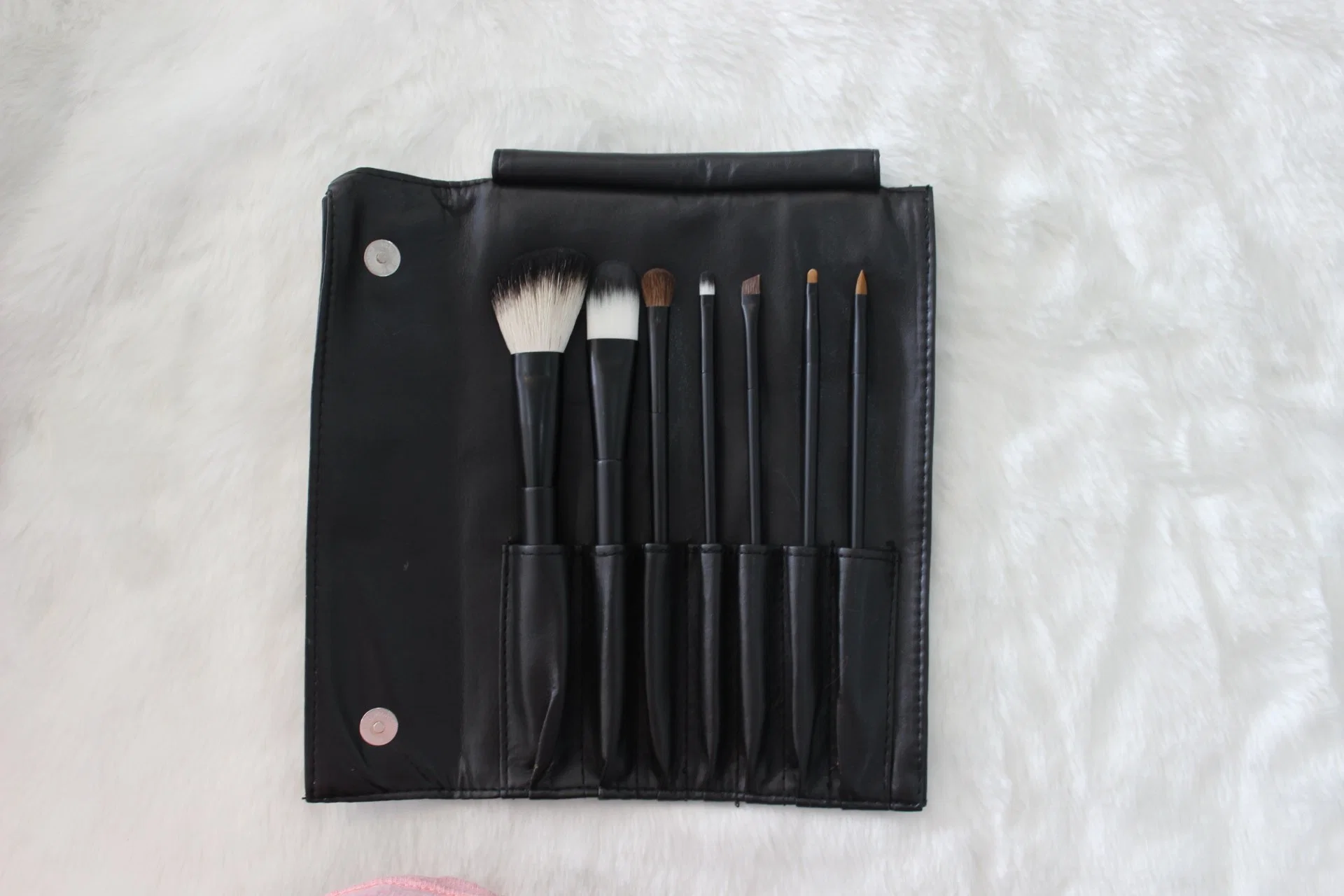 Personnalisation de Base Sac de Maquillage professionnel OEM PU Matériel pour l'emballage de la brosse cosmétique