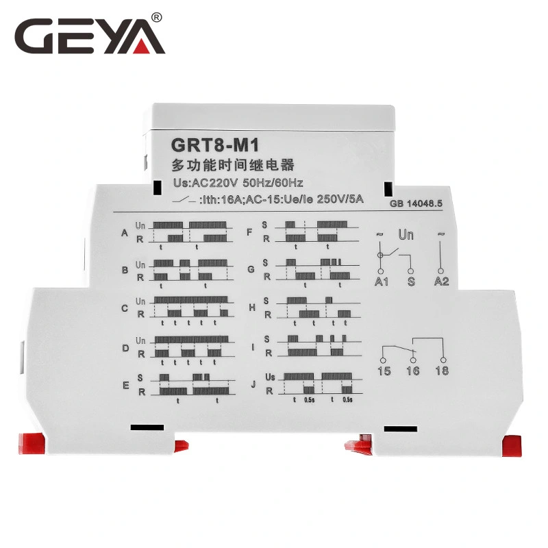 Geya New Design Delay Relay 220V Multi Function Timer Mini Time Relay