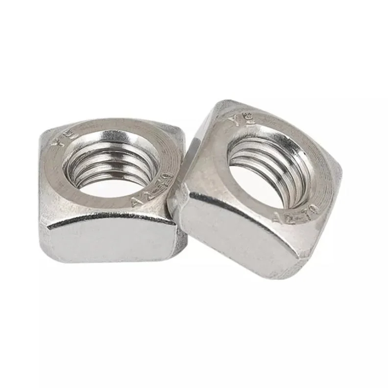 Stainless Steel Square Nuts DIN557 M3 M4 M5 M6 M8 M10 M12 DIN557 Square Nut