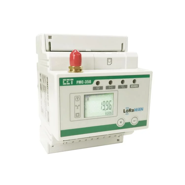 PMC-350-C 35-мм DIN-рейка Класс 1 трехфазное многофункциональное устройство Smart Meter Для измерения электрической мощности в кВт-ч с помощью LoRaWAN