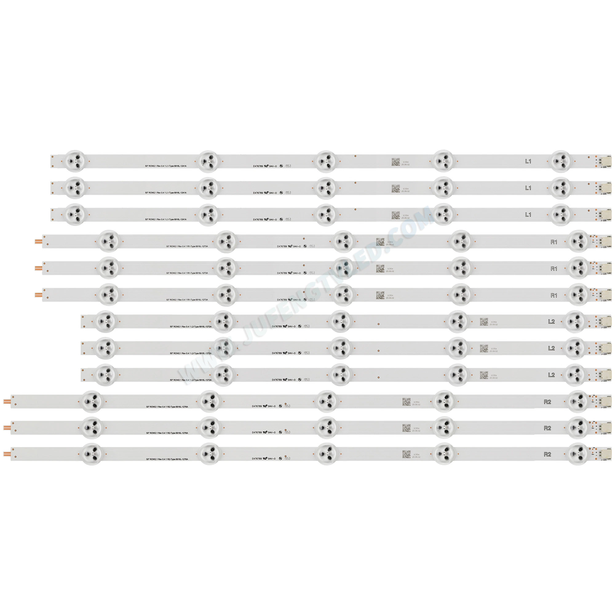 JF-D-082 استخدام الإضاءة الخلفية لتلفزيون LED لـ 50ln Row2.1 Rev 0.4 1 أشرطة إضاءة خلفية LED من نوع L1/R1/L2/R2 (12)