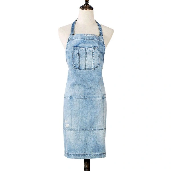 New Designer Cotton Washed Denim Workwear Apron Work Clothes (RS-170304)