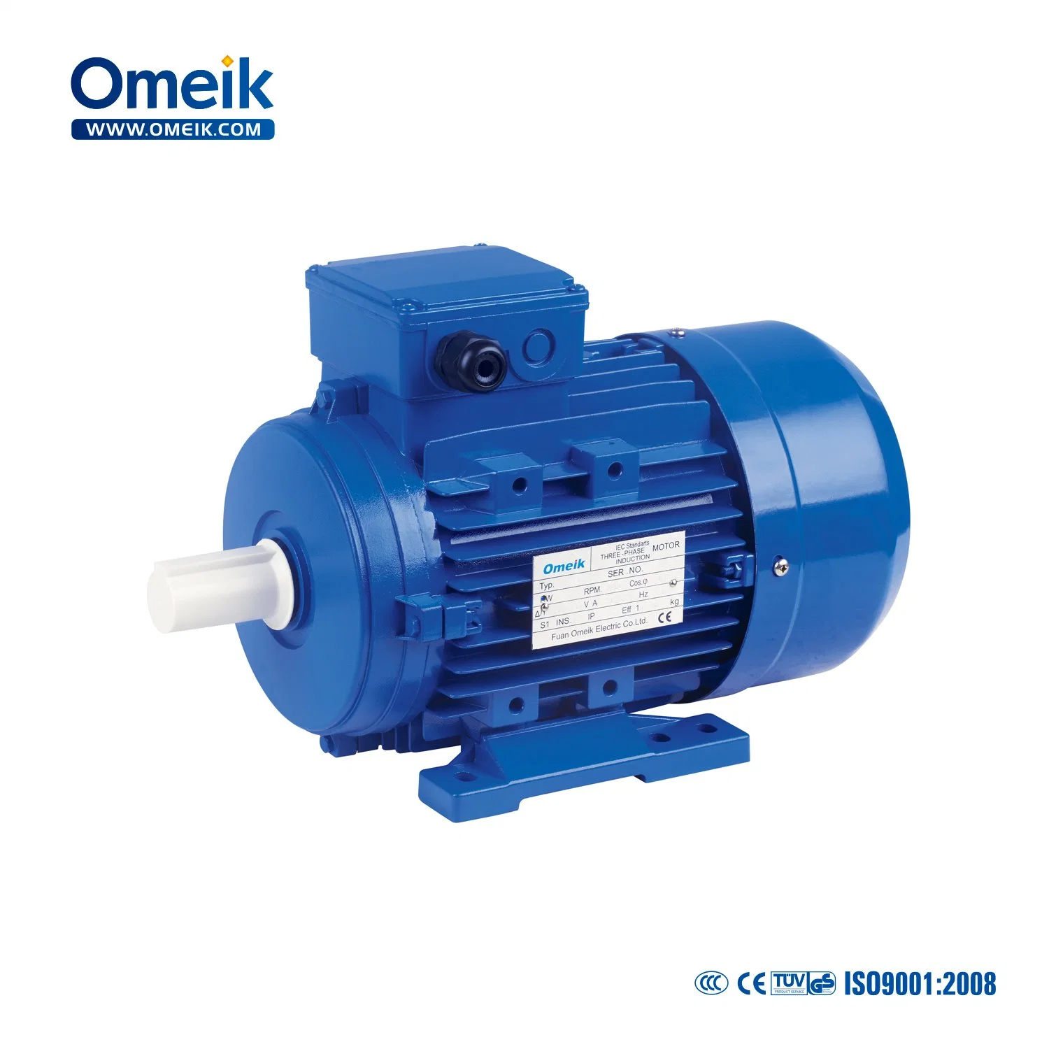 Ms 220/380V Super Silence High Speed Three Phase Electric Motor 4kw with Aluminium Housing
