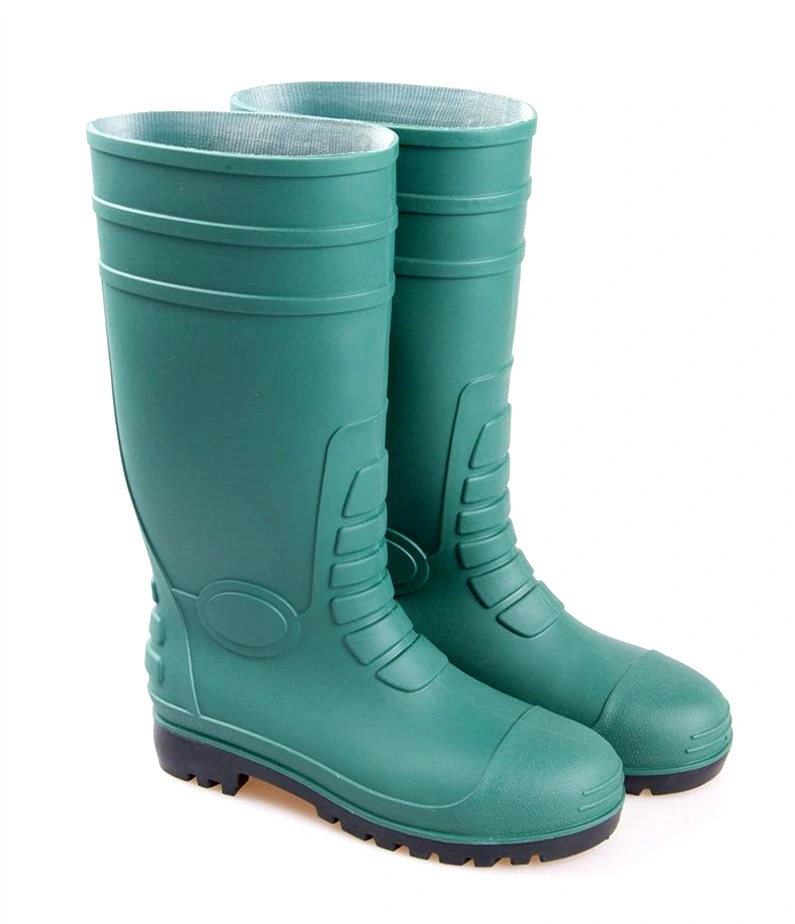 Cheap Price Industry Steel Toe Cap Safety Knee High Rainboots Gumboots