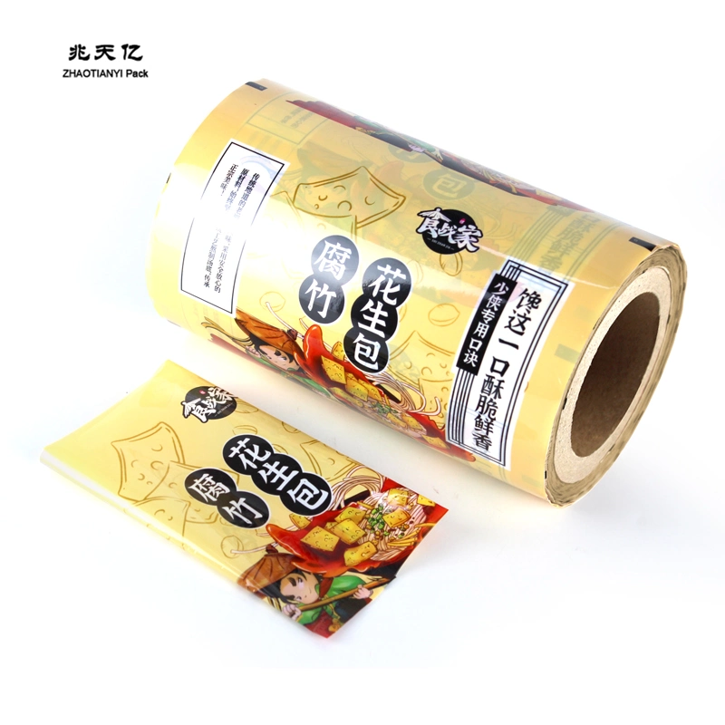 Custom Printed Chili Spice Sauce Sachet 121 Degrees Celsius Aluminium Foil Plastic Film Retort Packaging Roll for Pepper Powder