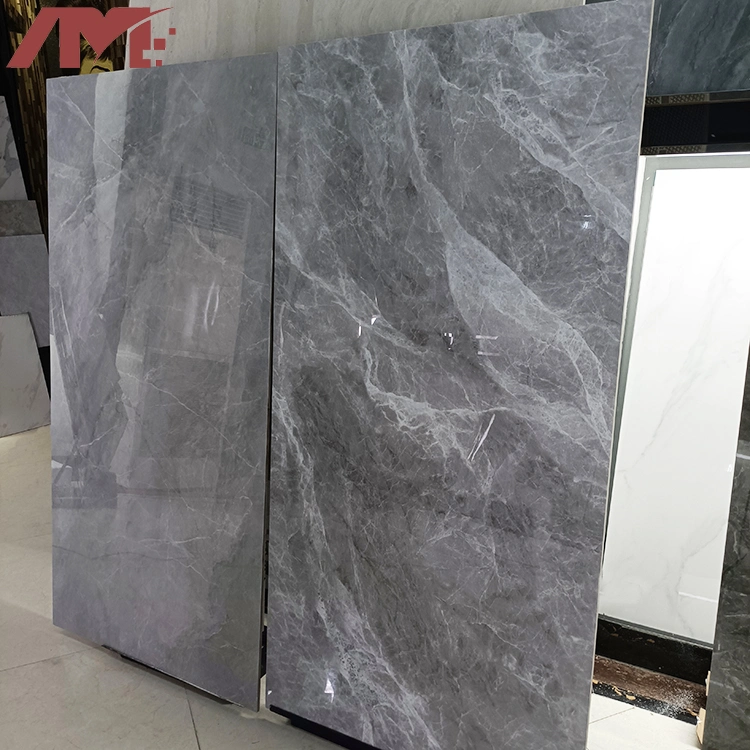 China Inicio Gris 750x1500mm piso de baldosas de pared de mármol de porcelana pulida losa