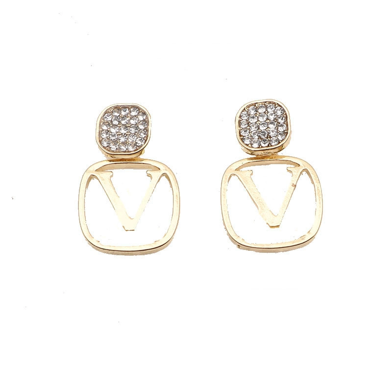 Wholesale/Supplier Inspired Brand 925 Silver Luxury Earrings Women Fashion Cc Designer Jewelry