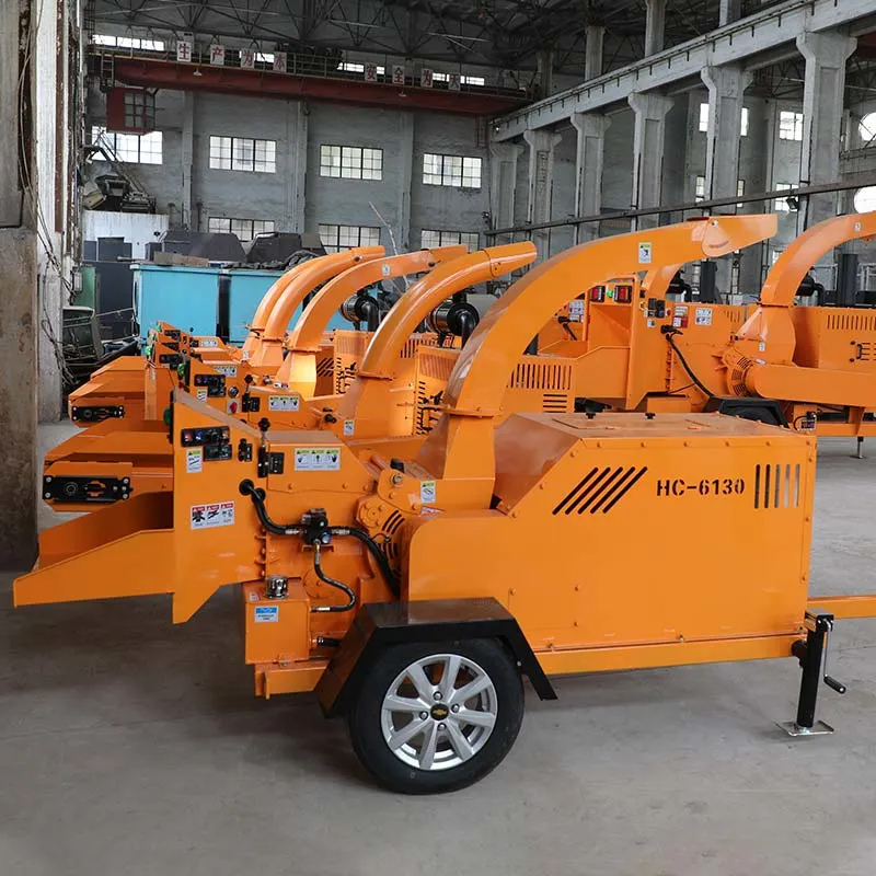 Eco-Friendly Mobile Diesel Motor Garden Wood Log Tree Branch Crusher Machine for Saw Dust Making