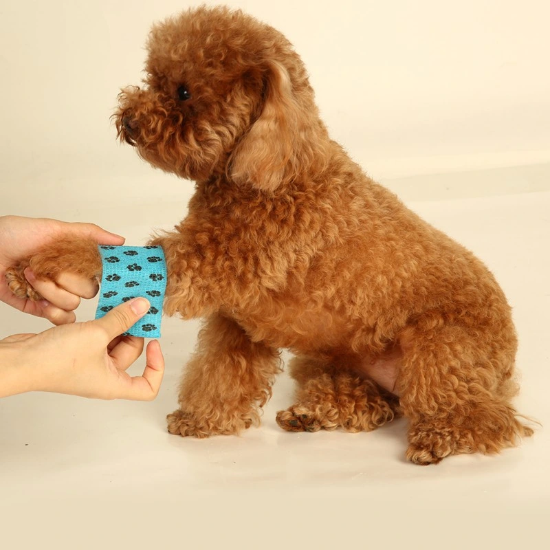 CE FDA Customized Wholesale/Supplier Adhesive Vet Dog Elastic Bandage Pet Supplies